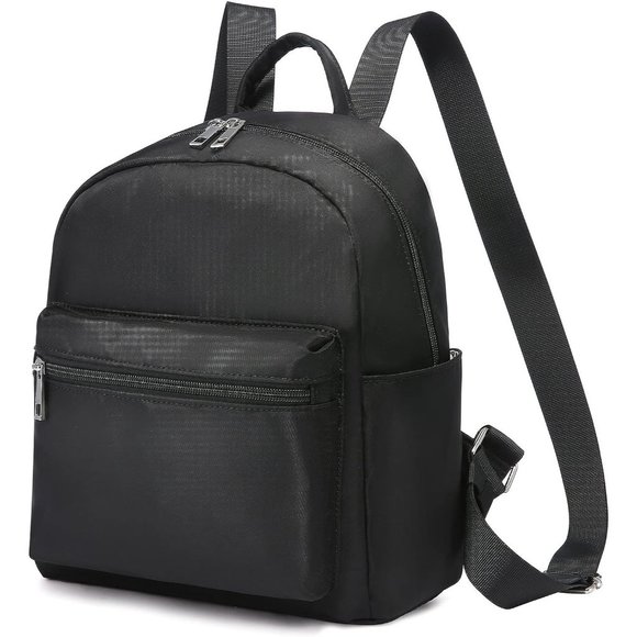Women Black Polyester Light Weight Small Waterproof Mini Backpack main image 11